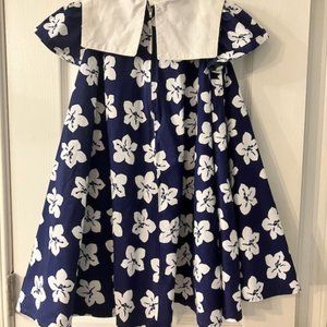 Vintage -Girls Size 5 Floral Dress by FAST TURN -Fine Quality-Made in Yugoslavia